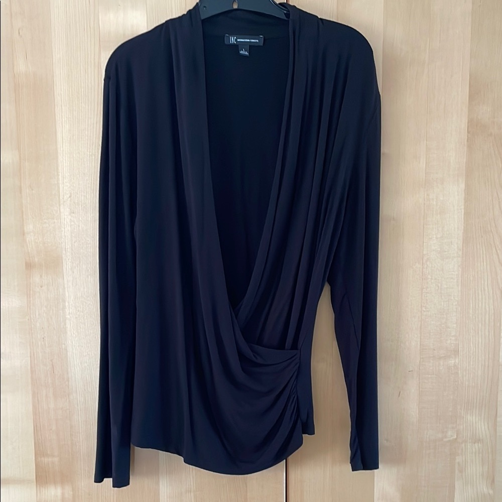 Elegant Black Drape Top